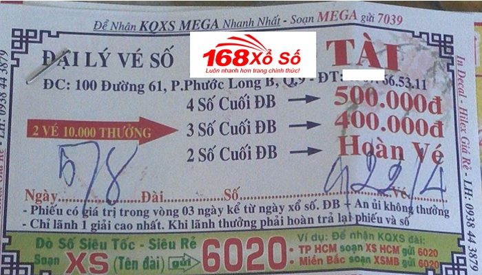 Phiếu thưởng vé số