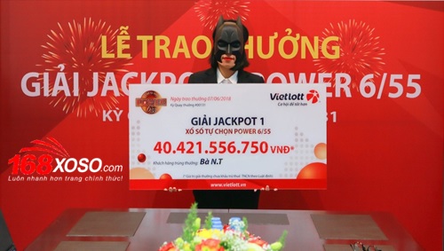 Trúng Jackpot 1 kỳ 131 ngày 04/06/2018