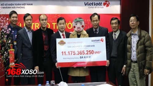 Trúng 11 tỷ Jackpot 2 Power 6/55 tại Hà Nội