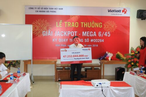 trúng 47 tỷ vietlott vĩnh phúc