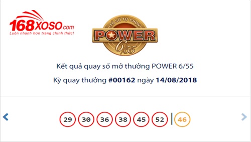 Trúng số Jackpot 2 ngày 14/08/2018